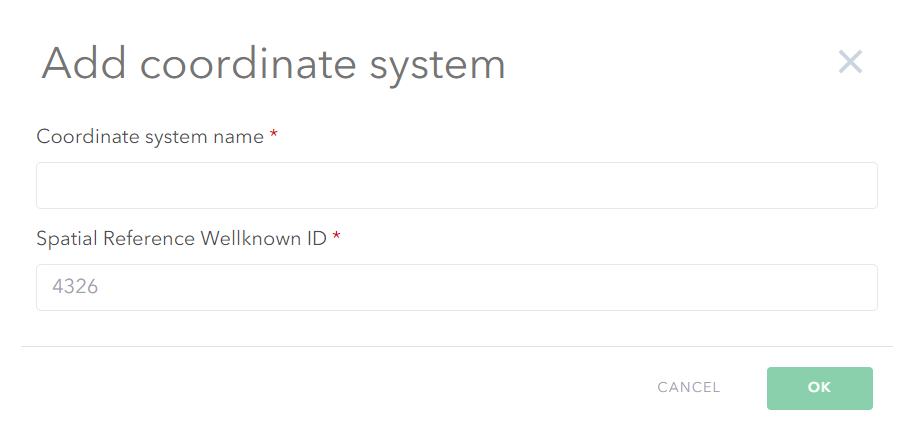 Add Coordinate Systems