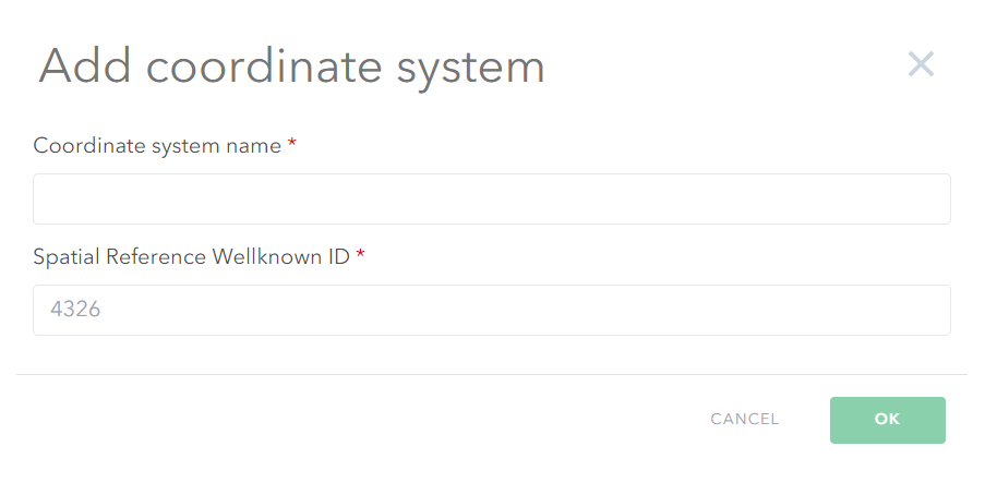 Add Coordinate Systems